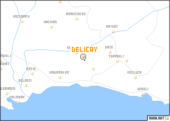 map of Deliçay
