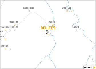 map of Délices