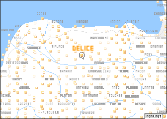 map of Délice