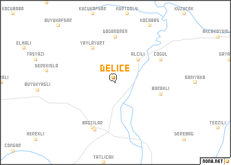 map of Delice