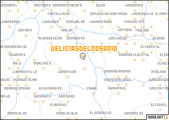 map of Delicias del Rosario