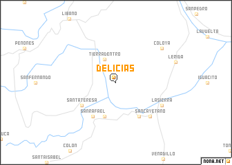 map of Delicias