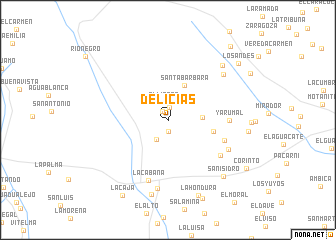 map of Delícias