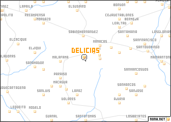 map of Delicias