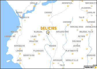 map of Delicias