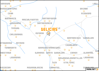 map of Delicias