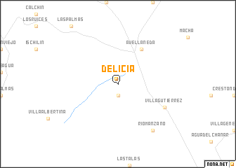 map of Delicia