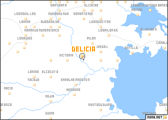 map of Delicia