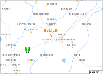 map of Delicia