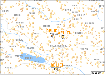 map of Ðelići