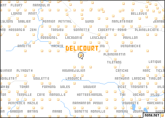 map of Delicourt
