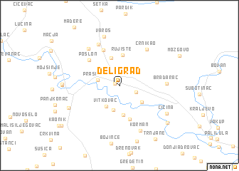 map of Deligrad