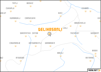 map of Delihasanlı