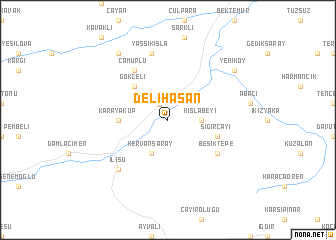 map of Delihasan