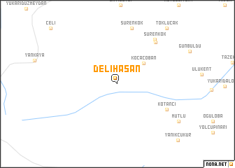 map of Delihasan