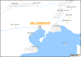 map of Delikhovoye