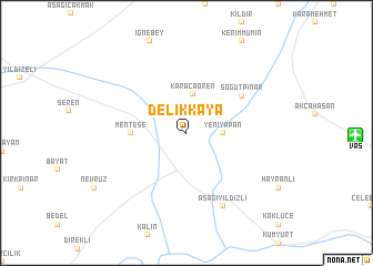 map of Delikkaya