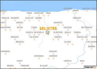 map of Deliktaş