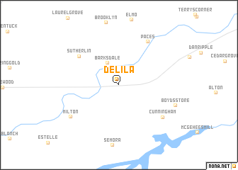 map of Delila