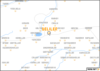 map of Deliler