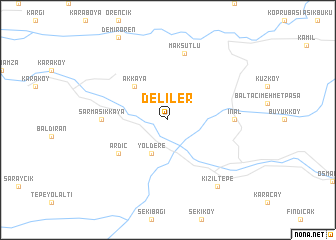 map of Deliler