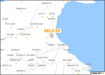 map of Deliler