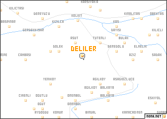 map of Deliler