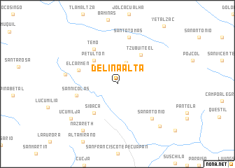 map of Delina Alta