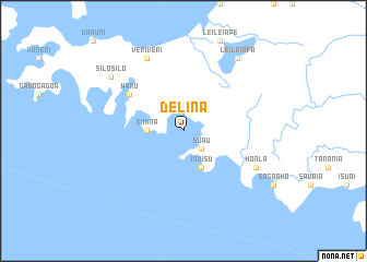 map of Delina
