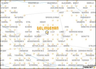 map of De Lindeman