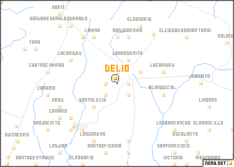 map of Delio