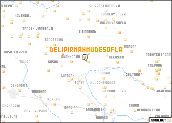 map of Delī Pīr Maḩmūd-e Soflá