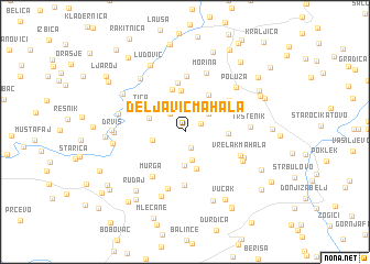 map of Deljavić Mahala