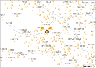 map of Deljići