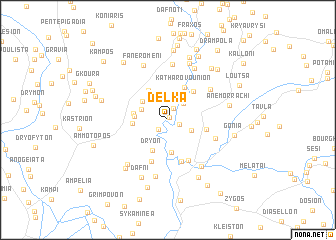 map of Délka