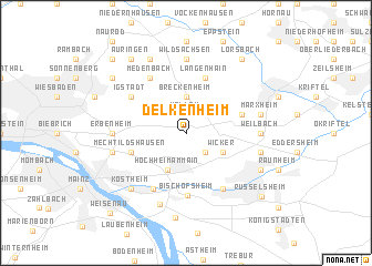 map of Delkenheim