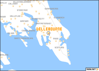 map of Delle Bourne