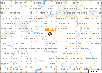 map of Delle