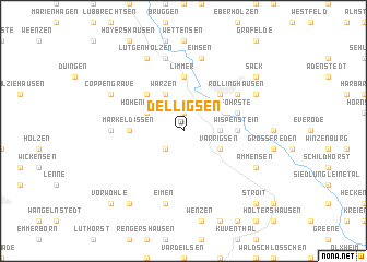 map of Delligsen