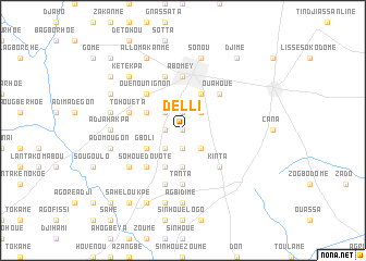 map of Delli