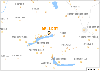 map of Dellroy