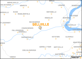 map of Dellville