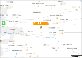 map of Dellwood