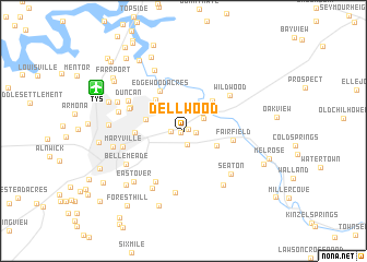 map of Dellwood