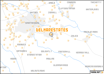 map of Delmar Estates