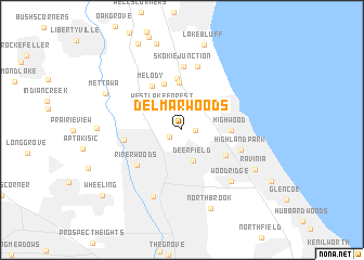 map of Del Mar Woods