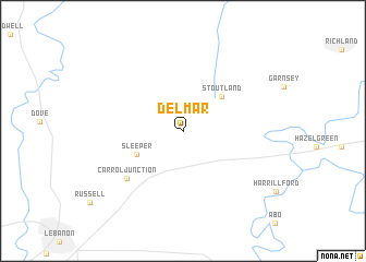 map of Delmar