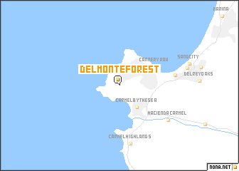 map of Del Monte Forest