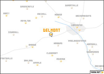 map of Delmont