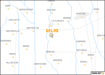 map of Delmo